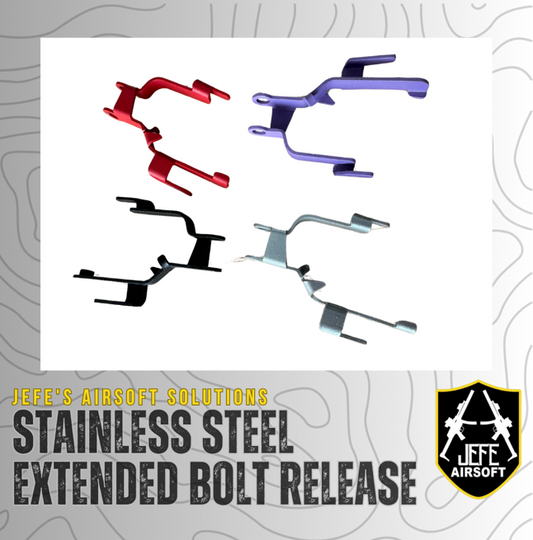 Jefe's Airsoft Solution AAP-01 Extended Stainless Steel Bolt Release