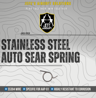 Jefe's Airsoft Solution AAP-01 Stainless Steel Auto Sear Spring 150%