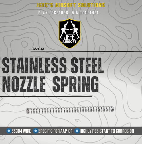 Jefe's Airsoft Solution AAP-01 Stainless Steel Nozzle Spring 150%