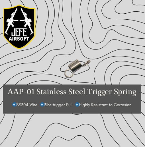 Jefe's Airsoft Solution AAP-01 Stainless Steel Trigger Spring