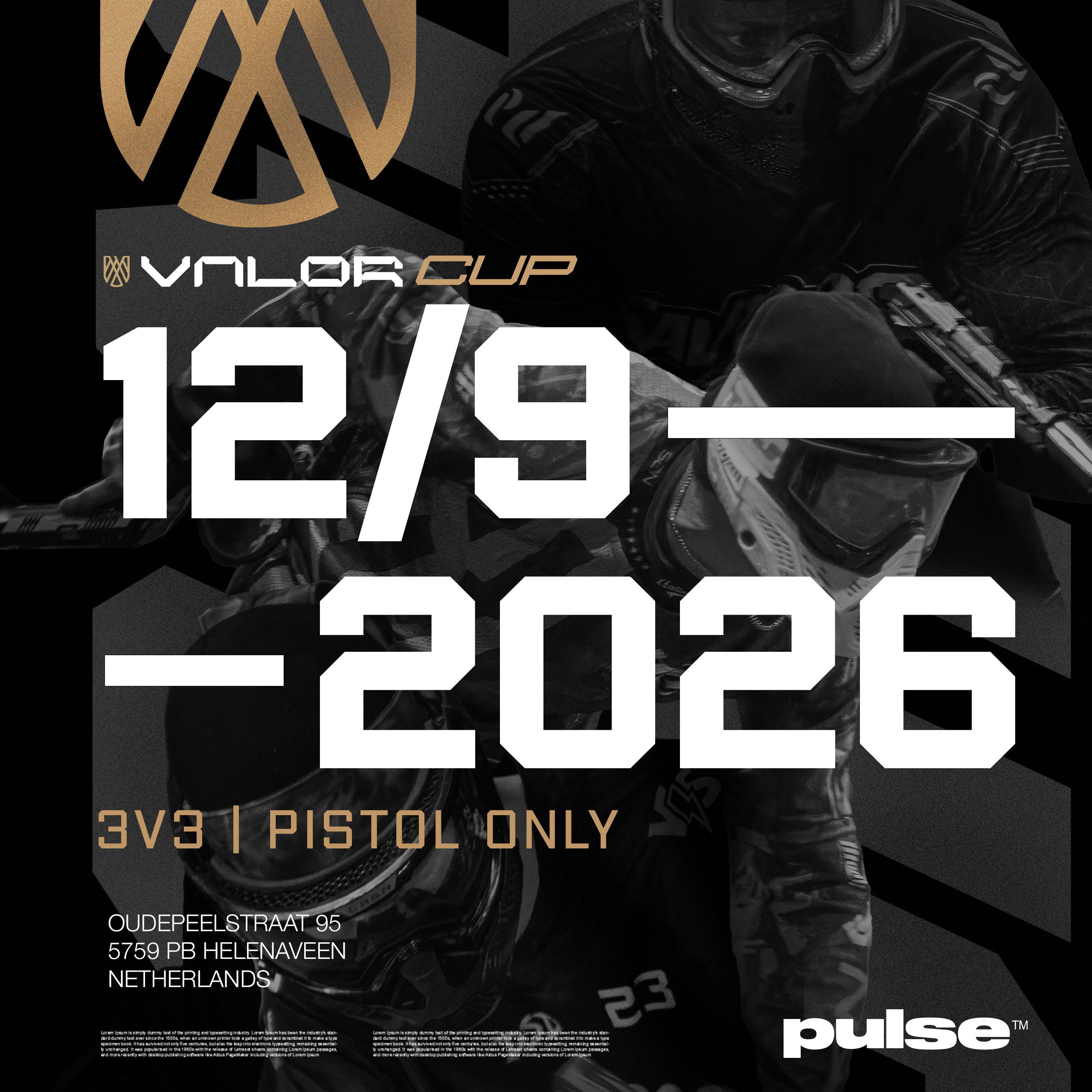 Valor Cup - 3vs3 PISTOL ONLY - 12.09