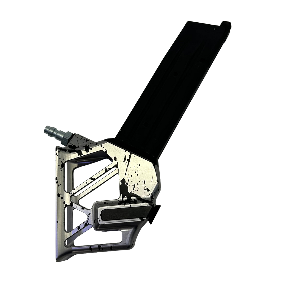 Monk Customs M-Adapter V2 - Lightweight Mag installed - Splattered