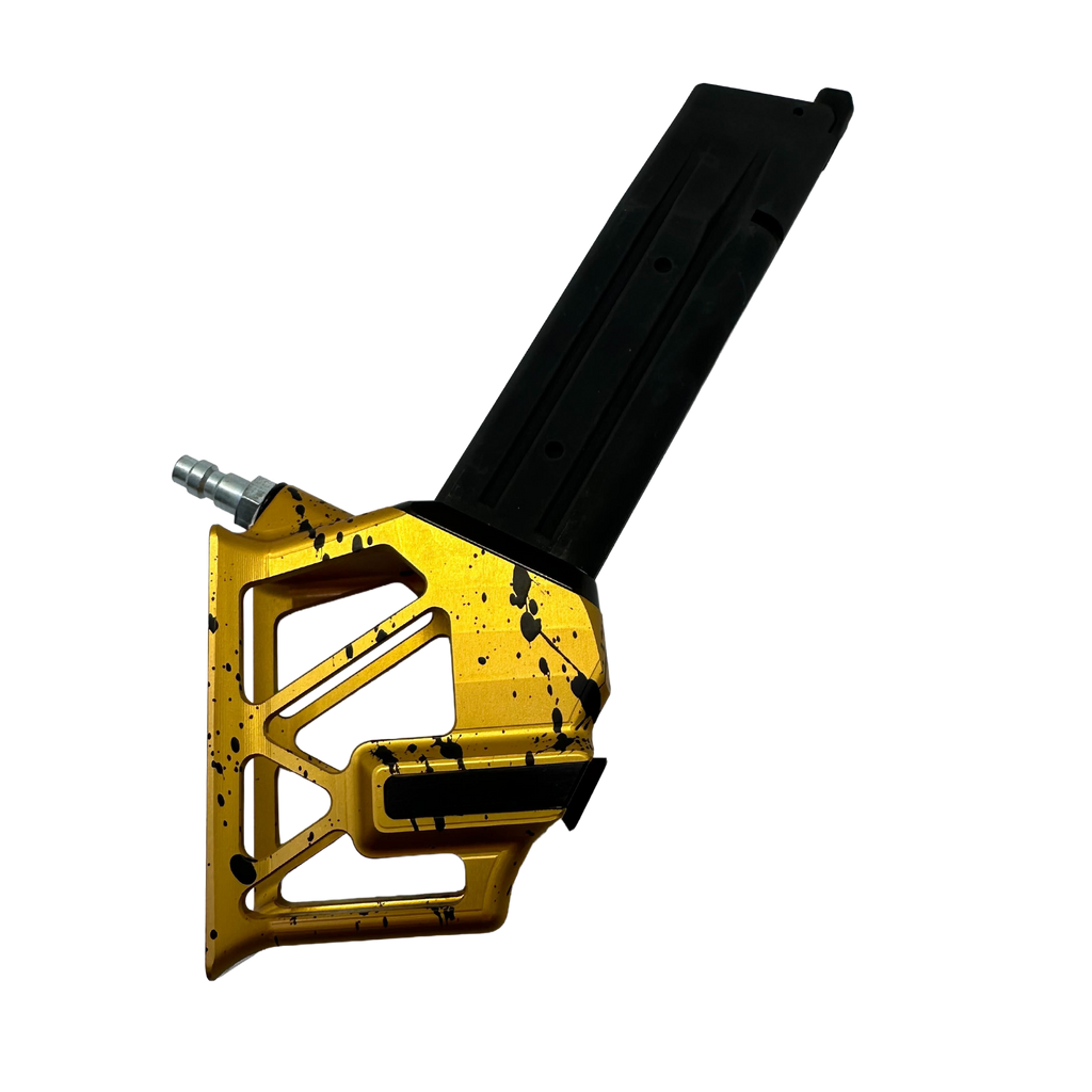 Monk Customs M-Adapter V2 - Lightweight Mag installed - Splattered