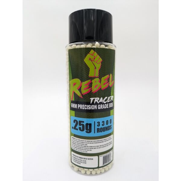 Rebel Precision 6mm Tracer BBs - 3300 Green