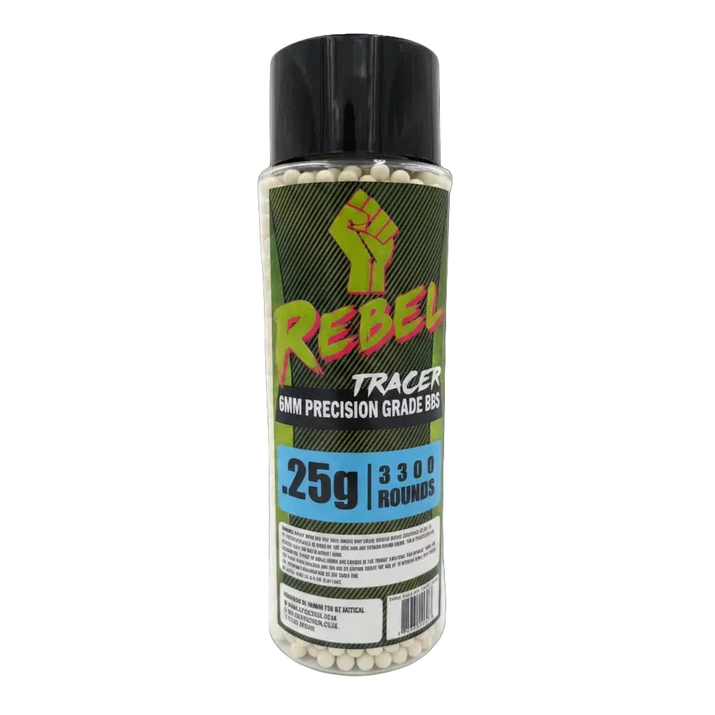 Rebel Precision 6mm Tracer BBs - 3300 Green