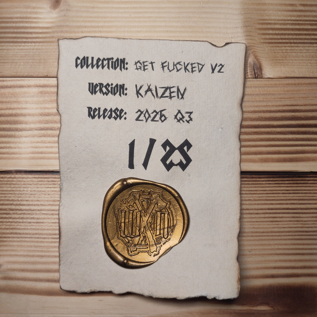 Who's Next!? Collectors Patch - Get Fucked V2 Kaizen