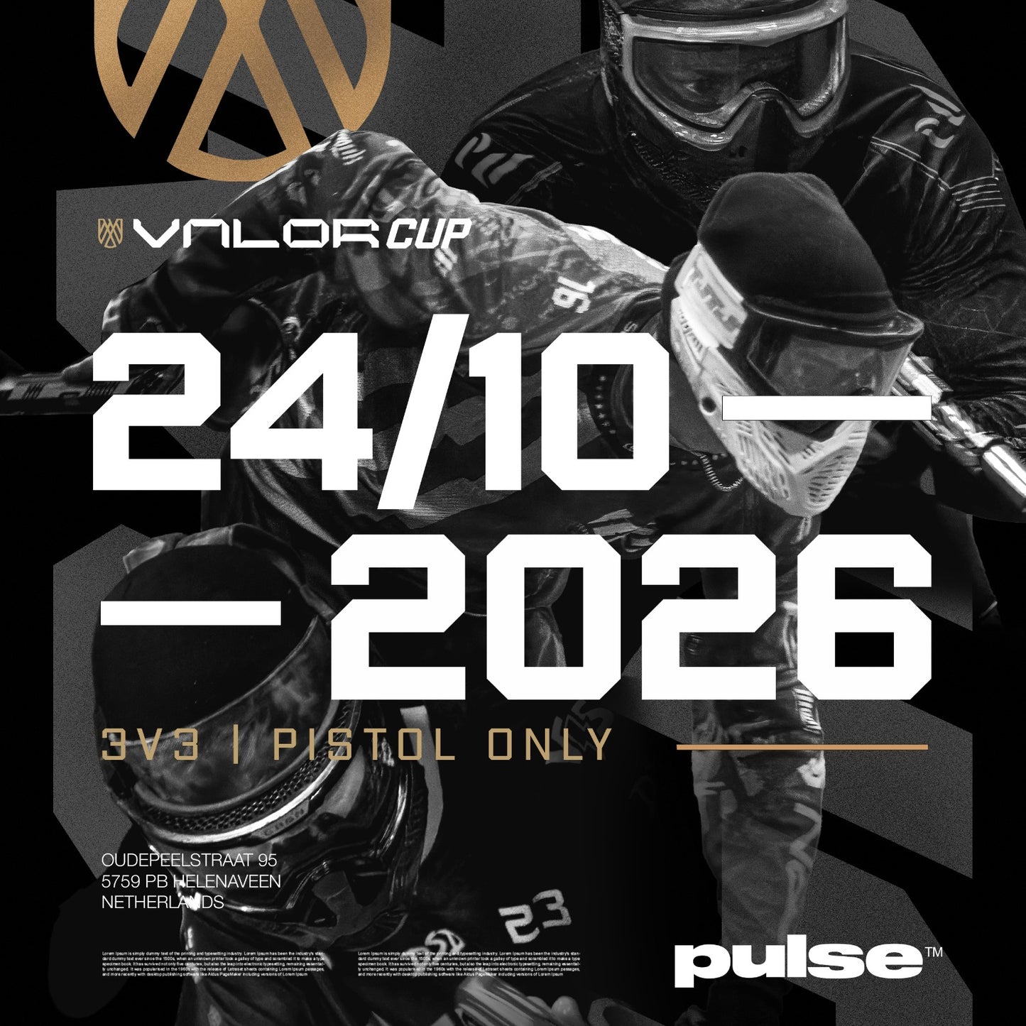Valor Cup - 3vs3 PISTOL ONLY - 24.10