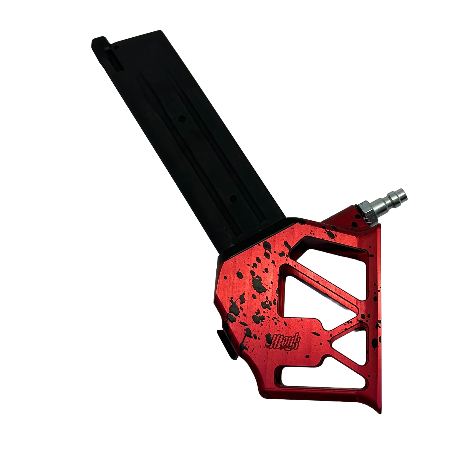 Monk Customs M-Adapter V2 - Lightweight Mag installed - Splattered