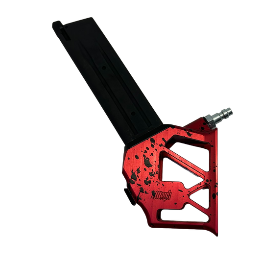 Monk Customs M-Adapter V2 - Lightweight Mag installed - Splattered