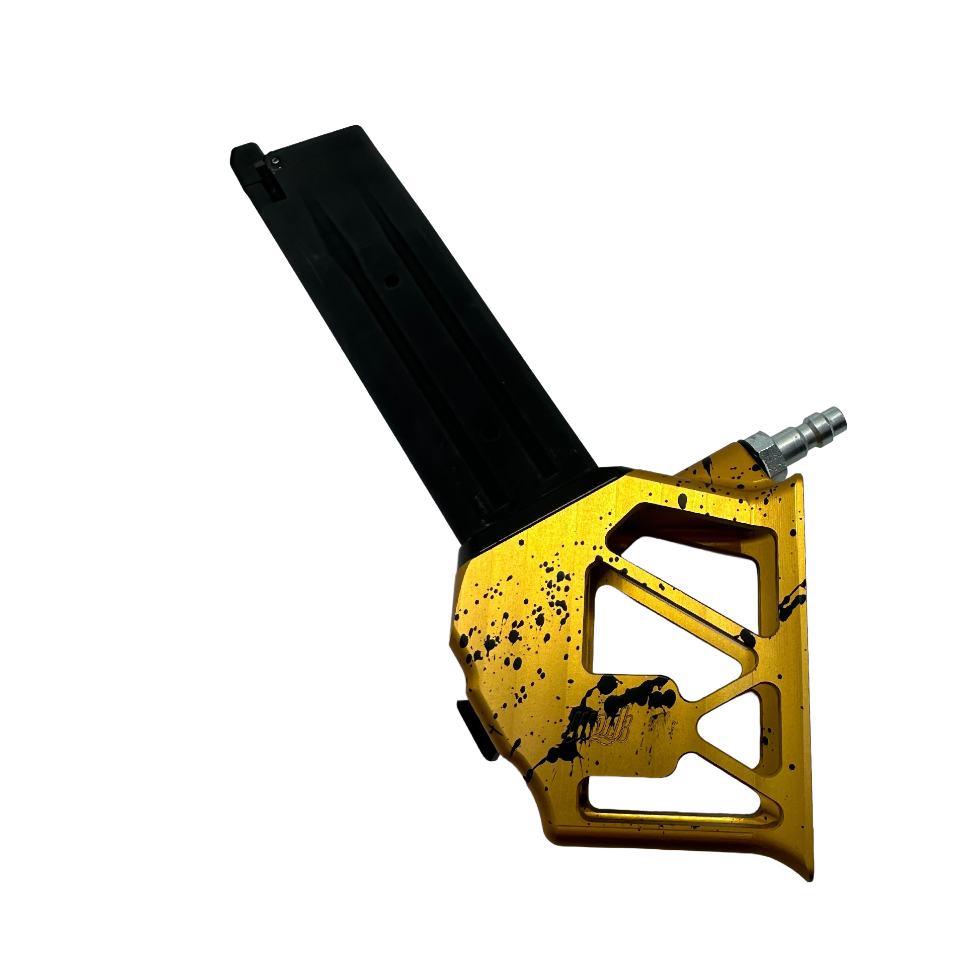 Monk Customs M-Adapter V2 - Lightweight Mag installed - Splattered