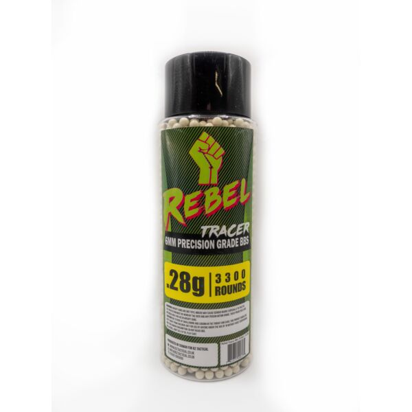 Rebel Precision 6mm Tracer BBs - 3300 Green
