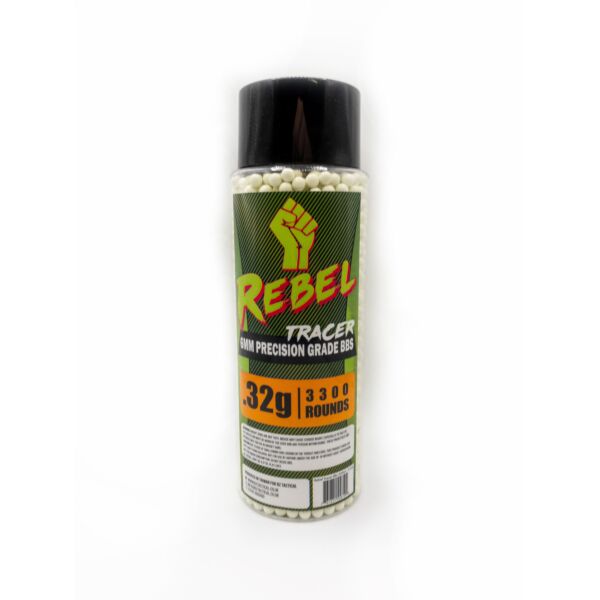 Rebel Precision 6mm Tracer BBs - 3300 Green